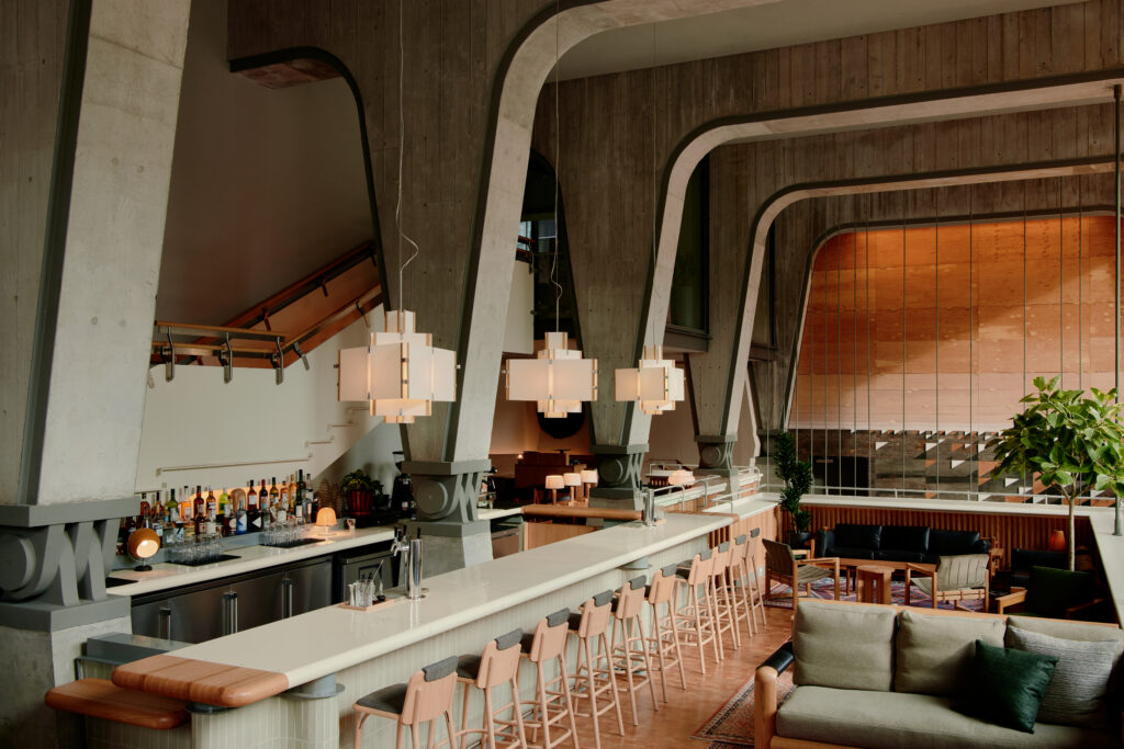 Third Places | Ace Hotel Toronto lobby with mixed seating and coffee bar | Homes Almanac