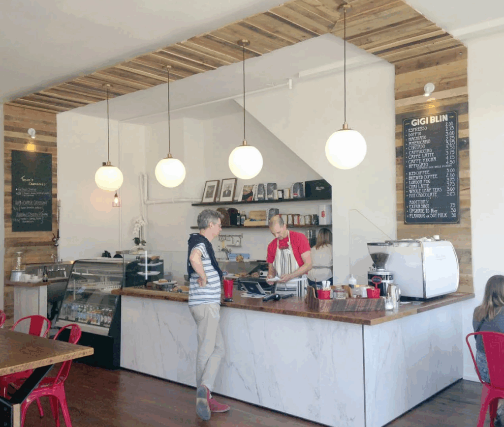 Gigi Blin Market Cafe Vancouver | Coffee counter | Homes Almanac
