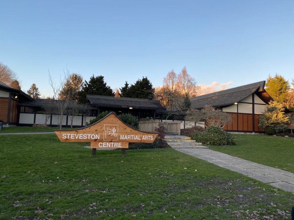 Steveston Japanese Canadian history | The Steveston Martial Arts Centre during sunset | Homes Almanac