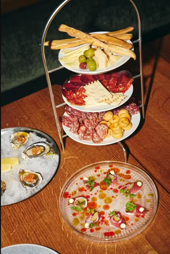 An array of appetizers on display at Osteria Otto restaurant  | Osteria Otto Mount Pleasant | Homes Almanac