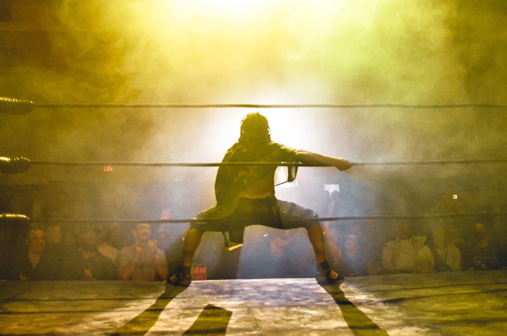 Pro Wrestling with smoke and yellow lighting  | The Legion Commercial Drive | Homes Almanac