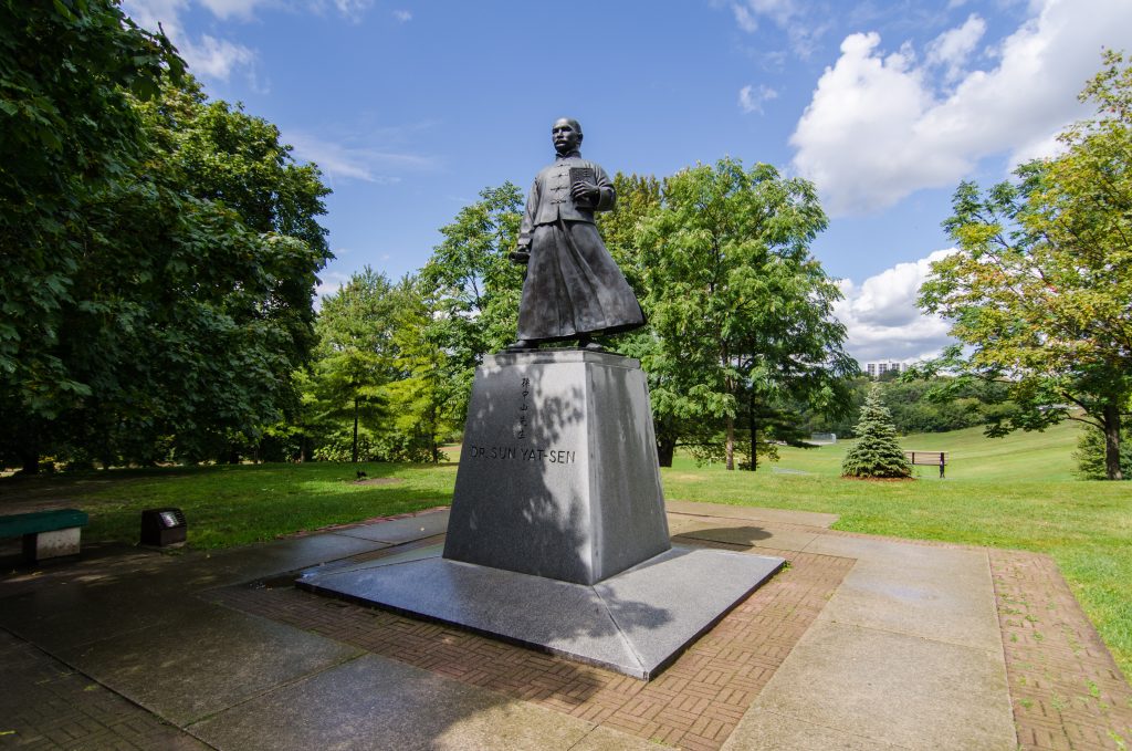 Toronto Chinatown History | Statue of Dr. Sun Yat Sen in Riverdale Park | Homes Almanac